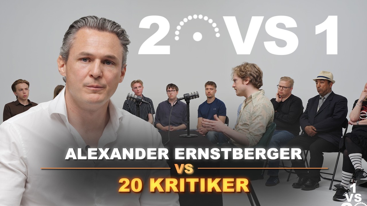 ALEXANDER ERNSTBERGER VS 20 KRITIKER - Video med Alexander Ernstberger från STUDIO 3