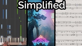 We All Lift Together - Warframe (Simplified Piano Cover & Synthesia) chords