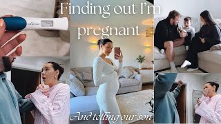 FINDING OUT I’M PREGNANT & telling our 6 year old son ❤