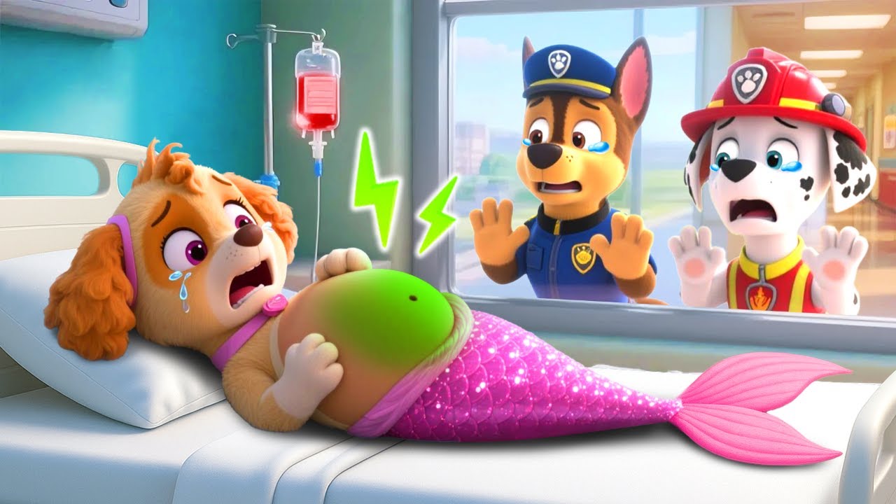 ¿SKYE MERMAID fue al hospital? ¿Qué pasó? - Historia triste | PAw PatRol en Español | Rainbow 3