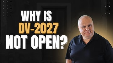 DV Lottery Greencard | Why is DV2027 not open - is it cancelled???!