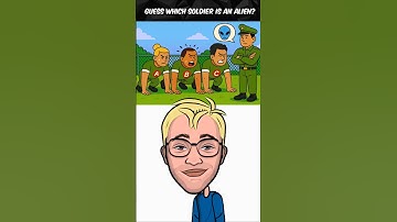 Which Soldier Is the Alien?  #logicpuzzles #brainteasers  #riddle #viralshorts #viral #short