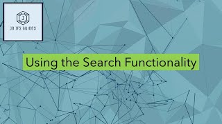 IFS Cloud - Using the Search Functionality