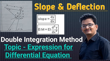 Differential Equation  II Slope & Deflection II Double integration Method II Hindi II MOS
