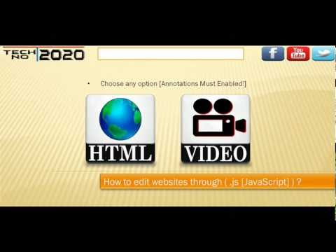 Techno2020 - How to Edit Websites Using JavaScript Code?