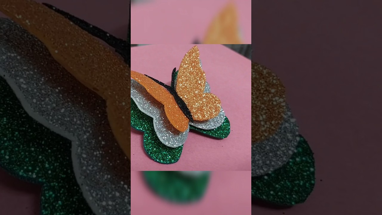 tricolor butterfly badge | Republic day craft | 26 january craft ideas