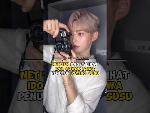 Netizen kaget lihat idol cowok bawa penutup puting susu #kpop #shorts