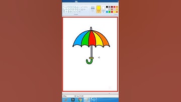 How to draw an umbrella #drawing #umbrella #mspaint #draw #art #shorts #shortvideo#short #viralvideo
