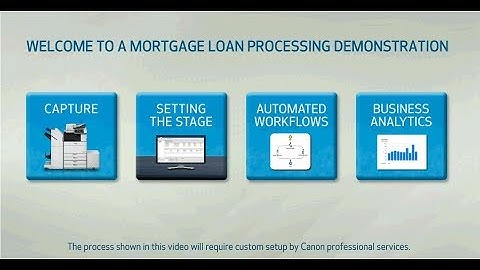 Mortgage Loan Processing Demonstration