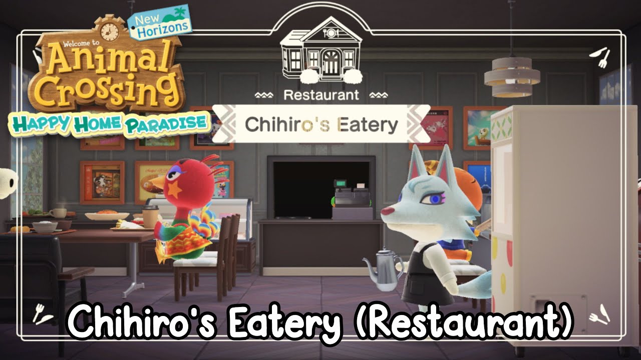 ACNH Happy Home Paradise; Chihiro's Eatery! (Restaurant Build) YouTube