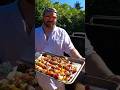 Shish Kebab - Skewer Roasted Pork & Vegetables Dish