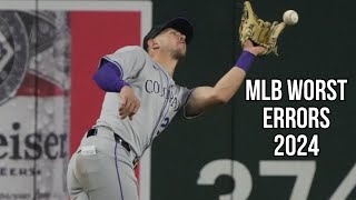 MLB Worst Errors || MLB 2024