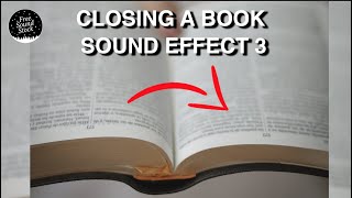 Book Closing Sound