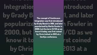 Daily Debug. / The concept of Continuous Integration was first intr...