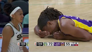 Candace Parker CAN'T BELIEVE Her Good Friend Nneka FLOPPED On Her To Get A Foul Called! FAKER! #WNBA