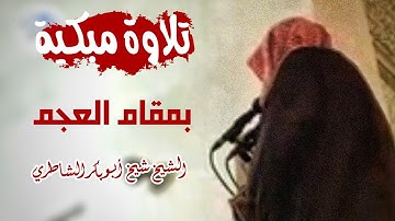 أجمل تلاوة بمقام العجم | الشيخ شيخ أبو بكر الشاطري يبكي القلوب في آخر سورة النمل وأول القصص.