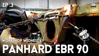 WORKSHOP WEDNESDAY: Panel beating the Panhard EBR 90 Armoured Recon Vehicle RESTORATION PROJECT!