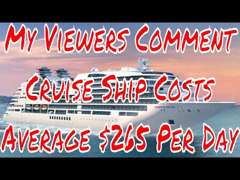 Cruise Ship Vacation Costs Average $265 Per Day Do You Spend That Much?