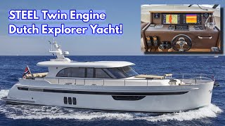 STEEL Twin Engine LONG RANGE Explorer Yacht | STEELER 59S!