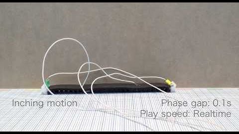 Highly Deformable 3D-Printed Soft Robot Generating Inching and Crawling Locomotions