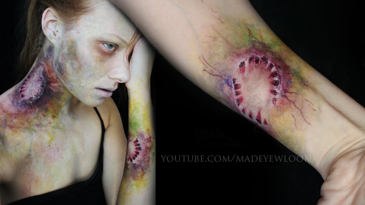 efterspørgsel Inspicere Sørge over Zombie Bite Makeup Tutorial | Special FX Series - YouTube