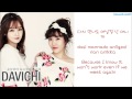 Davichi - Because I Miss You More Today (오늘따라 보고싶어서 그래) Hangul/Romanization/English] Color Coded HD