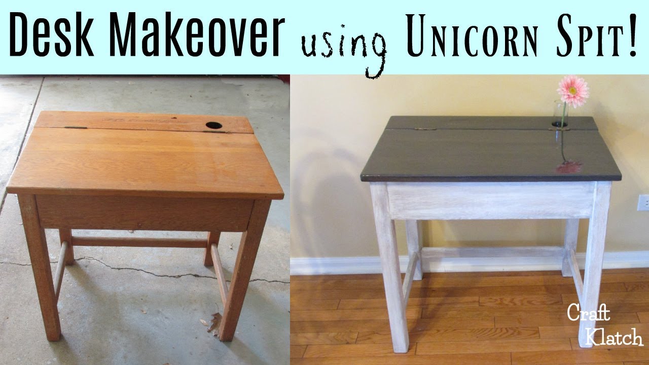 Garbage to Gorgeous® Episode 24: Desk Makeover with Unicorn Spit! and Video  Tutorial