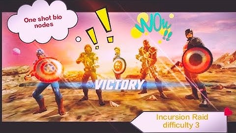 How to beat bio nodes - Marvel Strike Force - Incursion Raid - Difficulty 3 #marvelstrikeforce #msf