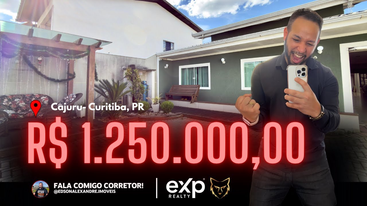 Casa 🏡 térrea E AVERBADA em Curitiba no bairro Cajuru !! R$ 1.250.000,00 💰