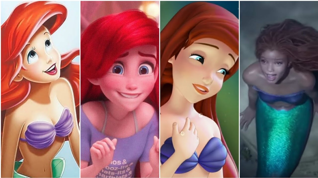 Evolution Of The Little Mermaid - Ariel ( 1989-2023 ) 