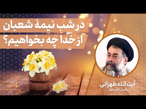 در شب نیمه شعبان از خدا چه بخواهیم آیت الله طهرانی