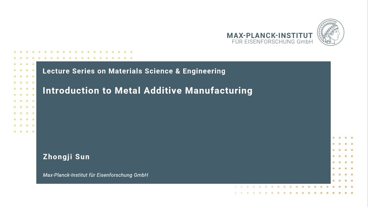 Introduction to metal additive manufacturing - YouTube