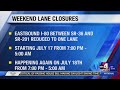 Utah weekend lane closures