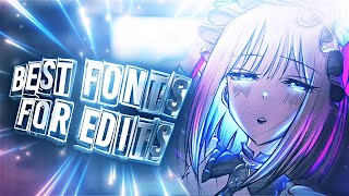 Font Pack For Editing     