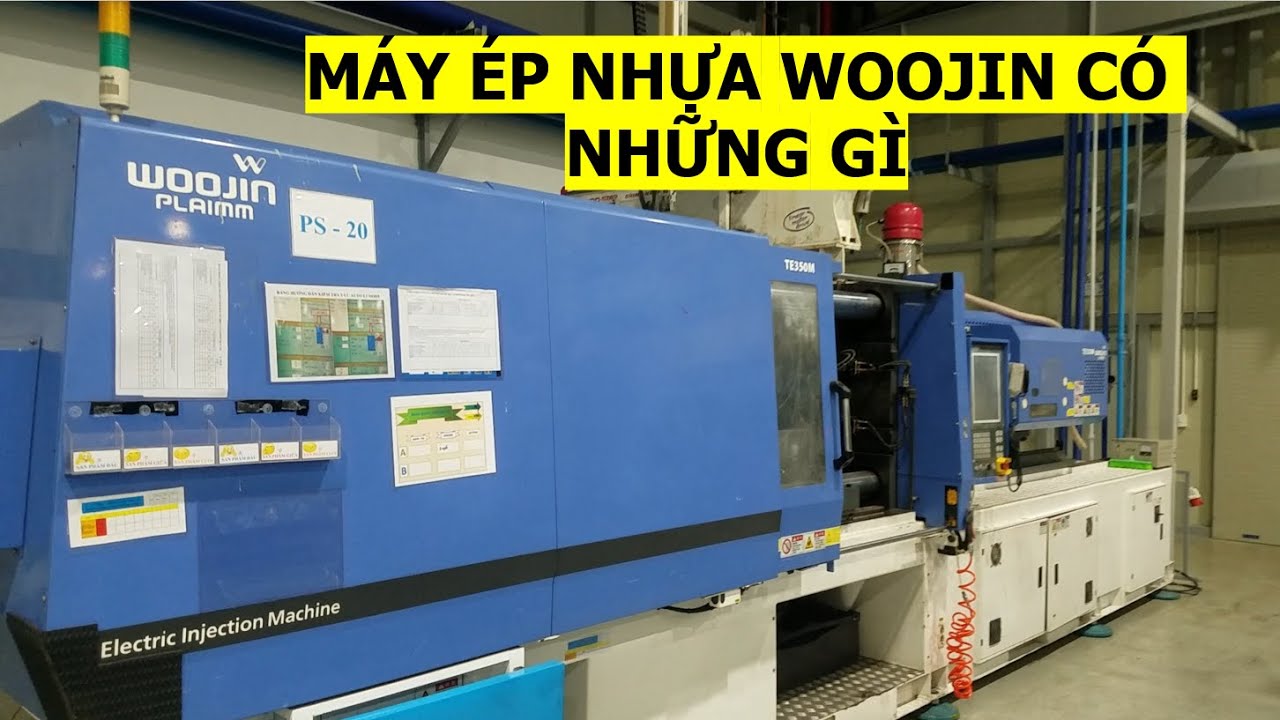Trên tay máy ép nhựa Woojin T350M có những gì? - youtube