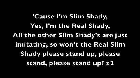 The Real Slim Shady - Eminem [Lyrics]