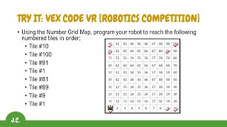 TRY IT: VEXCODE VR ROBOTICS COMPETITION