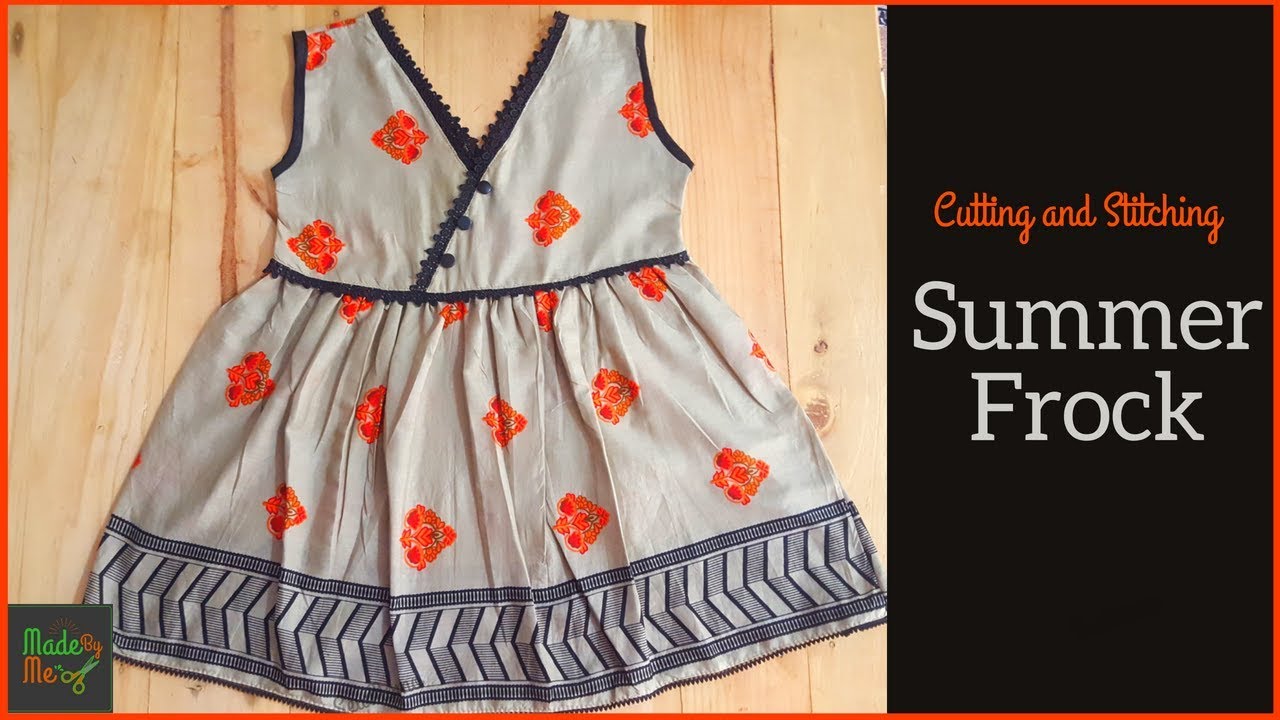 NEW DESIGN KIDS COTTON SUMMER FROCK CUTTING AND STITCHING PART2  YouTube