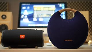 mode Rig mand Miniature JBL Xtreme 2 vs Harman Kardon Onyx Studio 5 Sound comparison - YouTube