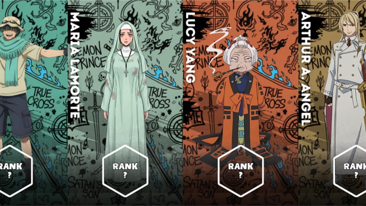 ALL Exorcists and Their Ranks in Blue Exorcist (Ao no Exorcist)
