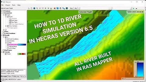 How to 1D river flow modeling in HECRAS 6.5