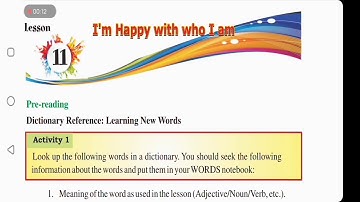 English class 6th lesson 11 Jam happy with who I am  Full explanation in Hindi