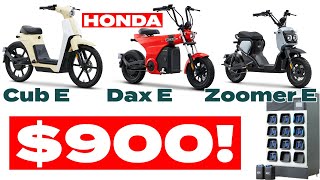 Honda Releases CHEAP New Motorcycles: Dax E, Cub E &amp; Zoomer E