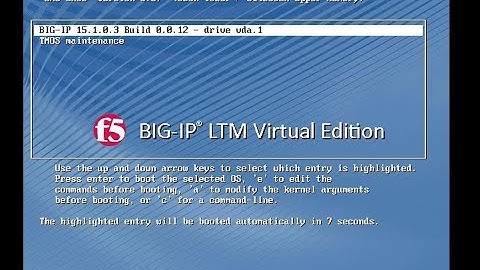 F5 LTM VM Setup and License