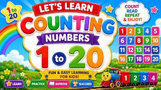 ✏️ Learn to Write Numbers 1–20 | Fun Number Writing Practice for Kids | VERY EASY TRICK