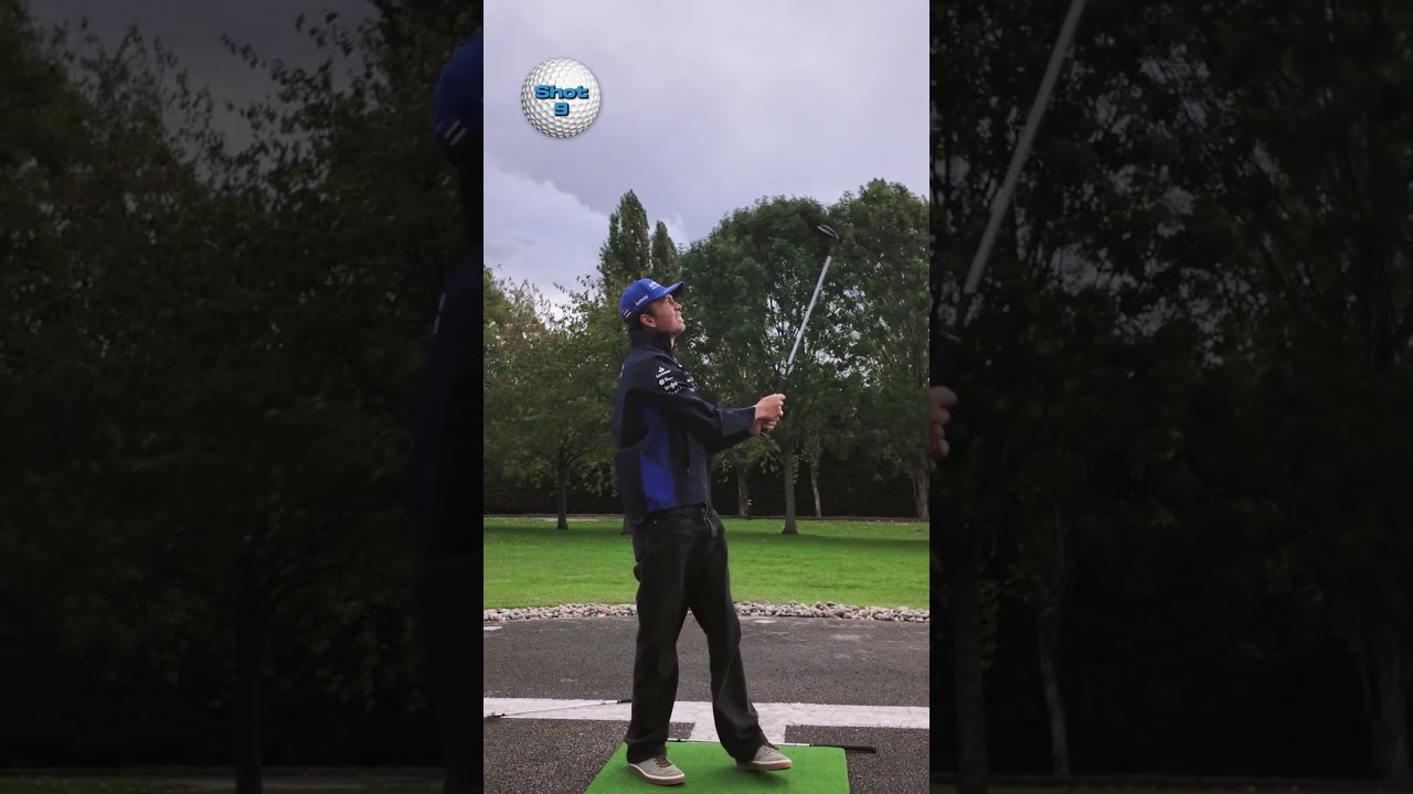 First up to the tee... Alex 🏌️‍♂️ Carlos, you're up next 👊 #f1 #rydercup #golf