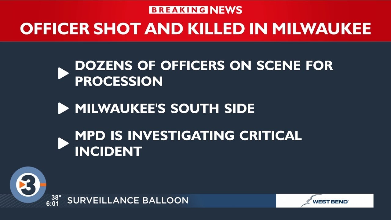 Milwaukee police officer shot and killed early Tuesday morning - YouTube