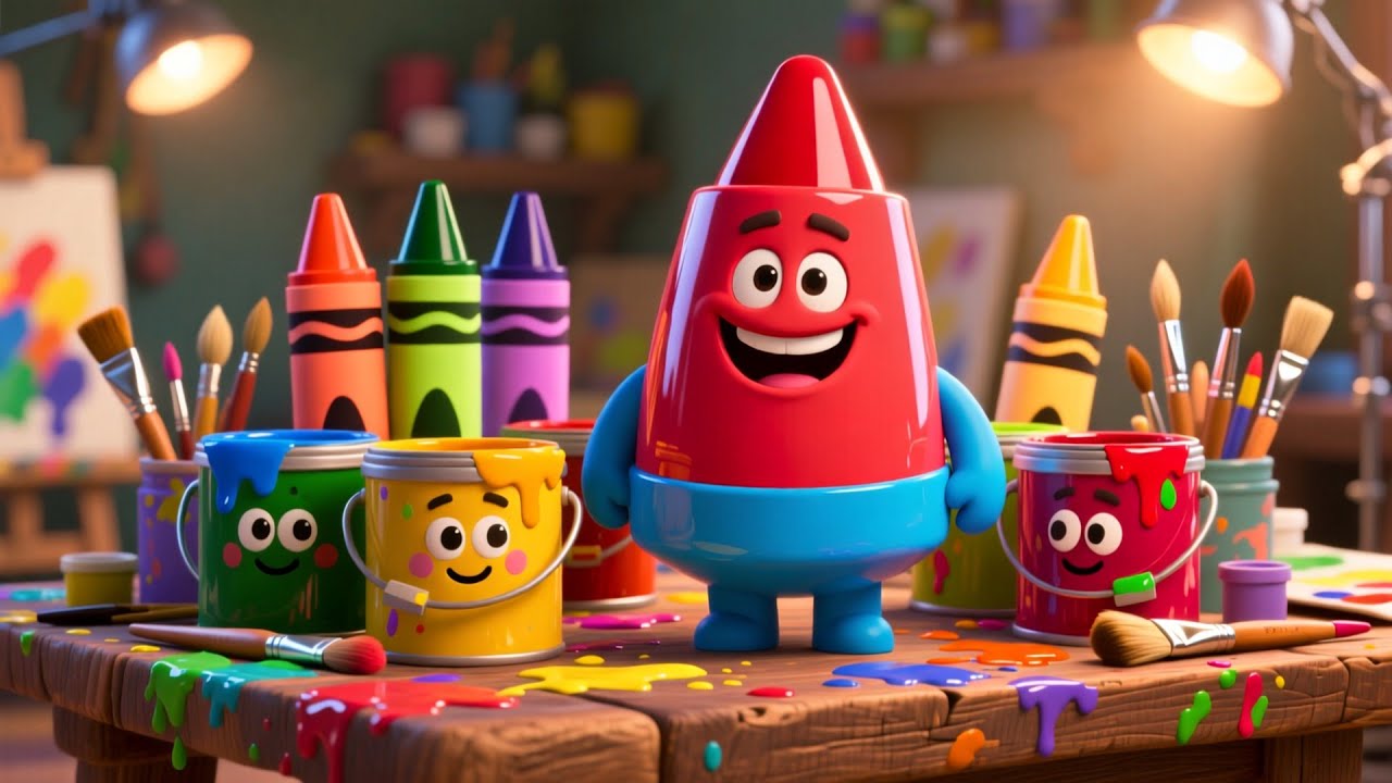 The Talking Crayon Box 🖍️🎨 | Fun Kids Learning Video | Preschool Educational Adventure