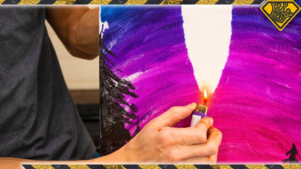 Turn Your Painting On and Off With Fire and Ice