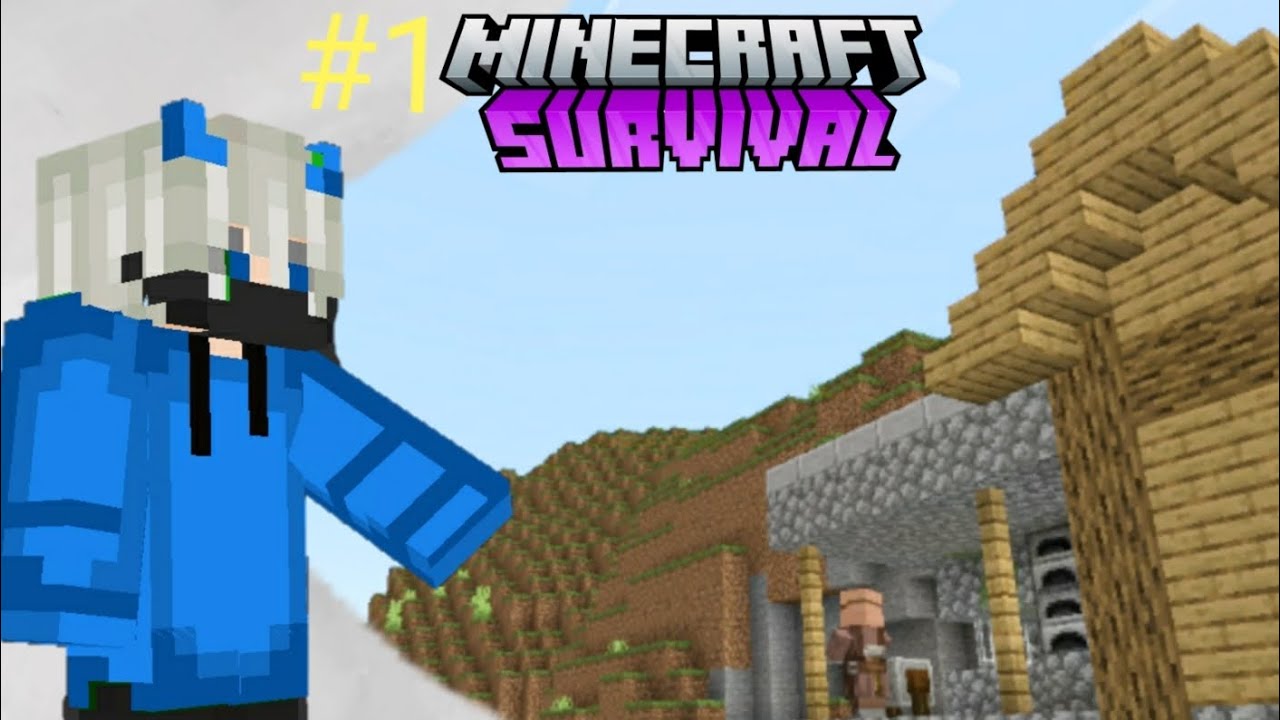 Minecraft pe survival series in hindi || Minecraft survival || mcpe #1 ...